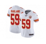 Women Nike Kansas City Chiefs #59 Reggie Ragland White Vapor Untouchable Elite Player NFL Jersey
