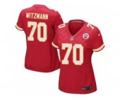 Women Nike Kansas City Chiefs #70 Bryan Witzmann Game Red Team Color NFL Jersey