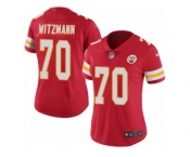 Women Nike Kansas City Chiefs #70 Bryan Witzmann Red Team Color Vapor Untouchable Limited Player NFL Jersey