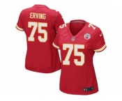 Women Nike Kansas City Chiefs #75 Cameron Erving Game Red Team Color NFL Jersey