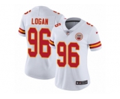 Women Nike Kansas City Chiefs #96 Bennie Logan White Vapor Untouchable Limited Player NFL Jersey