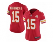 Women's Chiefs #15 Patrick Mahomes II Red Stitched NFL Limited Rush
