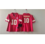 Women's Kansas City Chiefs #10 Isiah Pacheco Red Vapor Untouchable Limited Stitched Jersey