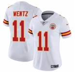 Women's Kansas City Chiefs #11 Carson Wentz White Vapor Untouchable Limited Football Stitched Jersey