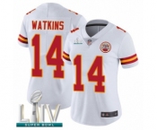 Women's Kansas City Chiefs #14 Sammy Watkins White Vapor Untouchable Limited Player Super Bowl LIV Bound Football Jersey