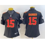 Women's Kansas City Chiefs #15 Patrick Mahomes Black Vapor Untouchable Limited Football Stitched Jersey