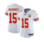 Women's Kansas City Chiefs #15 Patrick Mahomes White Vapor Untouchable Limited Stitched NFL Jersey