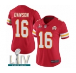 Women's Kansas City Chiefs #16 Len Dawson Red Team Color Vapor Untouchable Limited Player Super Bowl LIV Bound Football Jersey
