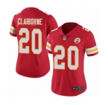 Women's Kansas City Chiefs #20 Morris Claiborne Red Team Color Vapor Untouchable Limited Player Football Jersey
