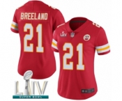 Women's Kansas City Chiefs #21 Bashaud Breeland Red Team Color Vapor Untouchable Limited Player Super Bowl LIV Bound Football Jersey