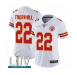 Women's Kansas City Chiefs #22 Juan Thornhill White Vapor Untouchable Limited Player Super Bowl LIV Bound Football Jersey