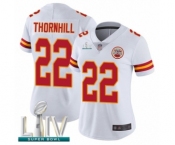 Women's Kansas City Chiefs #22 Juan Thornhill White Vapor Untouchable Limited Player Super Bowl LIV Bound Football Jersey