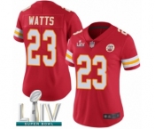 Women's Kansas City Chiefs #23 Armani Watts Red Team Color Vapor Untouchable Limited Player Super Bowl LIV Bound Football Jersey
