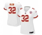 Women's Kansas City Chiefs #32 Marcus Allen Game White Football Jersey