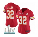 Women's Kansas City Chiefs #32 Marcus Allen Red Team Color Vapor Untouchable Limited Player Super Bowl LIV Bound Football Jersey