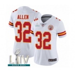 Women's Kansas City Chiefs #32 Marcus Allen White Vapor Untouchable Limited Player Super Bowl LIV Bound Football Jersey