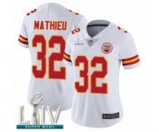 Women's Kansas City Chiefs #32 Tyrann Mathieu White Vapor Untouchable Limited Player Super Bowl LIV Bound Football Jersey