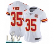 Women's Kansas City Chiefs #35 Charvarius Ward White Vapor Untouchable Limited Player Super Bowl LIV Bound Football Jersey