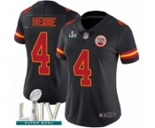 Women's Kansas City Chiefs #4 Chad Henne Limited Black Rush Vapor Untouchable Super Bowl LIV Bound Football Jersey