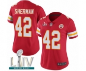 Women's Kansas City Chiefs #42 Anthony Sherman Red Team Color Vapor Untouchable Limited Player Super Bowl LIV Bound Football Jersey