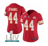Women's Kansas City Chiefs #44 Dorian O'Daniel Red Team Color Vapor Untouchable Limited Player Super Bowl LIV Bound Football Jersey