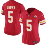 Women's Kansas City Chiefs #5 Hollywood Brown Red Vapor Untouchable Limited Football Stitched Jersey