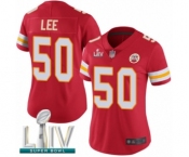 Women's Kansas City Chiefs #50 Darron Lee Red Team Color Vapor Untouchable Limited Player Super Bowl LIV Bound Football Jersey