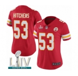 Women's Kansas City Chiefs #53 Anthony Hitchens Red Team Color Vapor Untouchable Limited Player Super Bowl LIV Bound Football Jersey