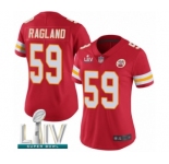 Women's Kansas City Chiefs #59 Reggie Ragland Red Team Color Vapor Untouchable Limited Player Super Bowl LIV Bound Football Jersey