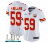 Women's Kansas City Chiefs #59 Reggie Ragland White Vapor Untouchable Limited Player Super Bowl LIV Bound Football Jersey