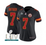 Women's Kansas City Chiefs #7 Harrison Butker Limited Black Rush Vapor Untouchable Super Bowl LIV Bound Football Jersey