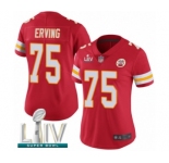 Women's Kansas City Chiefs #75 Cameron Erving Red Team Color Vapor Untouchable Limited Player Super Bowl LIV Bound Football Jersey
