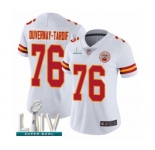 Women's Kansas City Chiefs #76 Laurent Duvernay-Tardif White Vapor Untouchable Limited Player Super Bowl LIV Bound Football Jersey