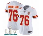 Women's Kansas City Chiefs #76 Laurent Duvernay-Tardif White Vapor Untouchable Limited Player Super Bowl LIV Bound Football Jersey