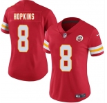 Women's Kansas City Chiefs #8 DeAndre Hopkins Red Vapor Untouchable Limited Stitched Jersey