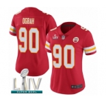 Women's Kansas City Chiefs #90 Emmanuel Ogbah Red Team Color Vapor Untouchable Limited Player Super Bowl LIV Bound Football Jersey
