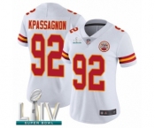 Women's Kansas City Chiefs #92 Tanoh Kpassagnon White Vapor Untouchable Limited Player Super Bowl LIV Bound Football Jersey