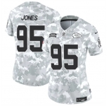 Women's Kansas City Chiefs #95 Chris Jones 2024 F.U.S.E Arctic Camo Salute To Service Limited Stitched Football Jersey