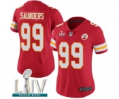 Women's Kansas City Chiefs #99 Khalen Saunders Red Team Color Vapor Untouchable Limited Player Super Bowl LIV Bound Football Jersey