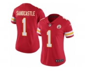 Women's Nike Kansas City Chiefs #1 Leon Sandcastle Limited Red Rush NFL Jersey