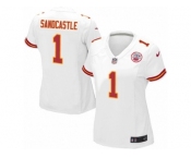 Women's Nike Kansas City Chiefs #1 Leon Sandcastle Limited White NFL Jersey