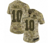 Women's Nike Kansas City Chiefs #10 Tyreek Hill Limited Camo 2018 Salute to Service NFL Jersey