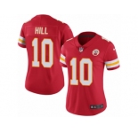 Women's Nike Kansas City Chiefs #10 Tyreek Hill Limited Red Rush NFL Jersey