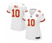 Women's Nike Kansas City Chiefs #10 Tyreek Hill Limited White NFL Jersey