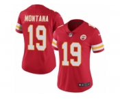 Women's Nike Kansas City Chiefs #19 Joe Montana Limited Red Rush NFL Jersey