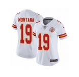 Women's Nike Kansas City Chiefs #19 Joe Montana Vapor Untouchable Limited White NFL Jersey