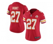 Women's Nike Kansas City Chiefs #27 Kareem Hunt Limited Black Rush NFL Jersey