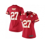 Women's Nike Kansas City Chiefs #27 Kareem Hunt Limited Red Team Color NFL Jersey