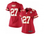 Women's Nike Kansas City Chiefs #27 Kareem Hunt Limited Red Team Color NFL Jersey