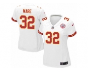 Women's Nike Kansas City Chiefs #32 Spencer Ware Limited White NFL Jersey